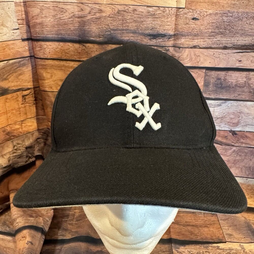 '47 Brand MLB Chicago White Sox Black White Hat Cap Snapback Adjustable Baseball